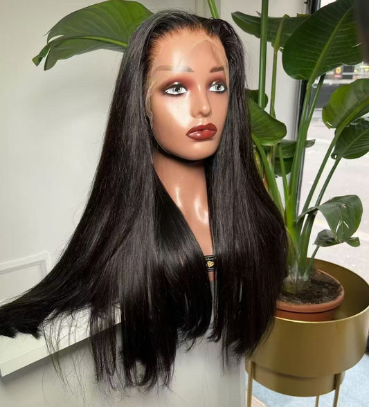 20-Inch Vietnamese Bone Straight Wig with 13X4 HD Lace Frontal