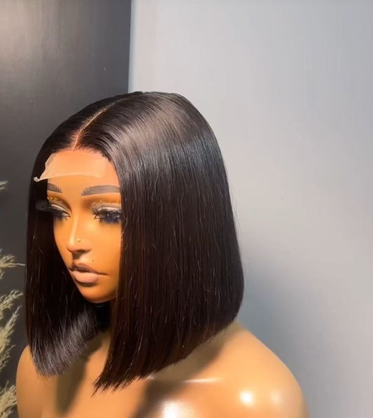 Vietnamese bob wig with closure 10 inches