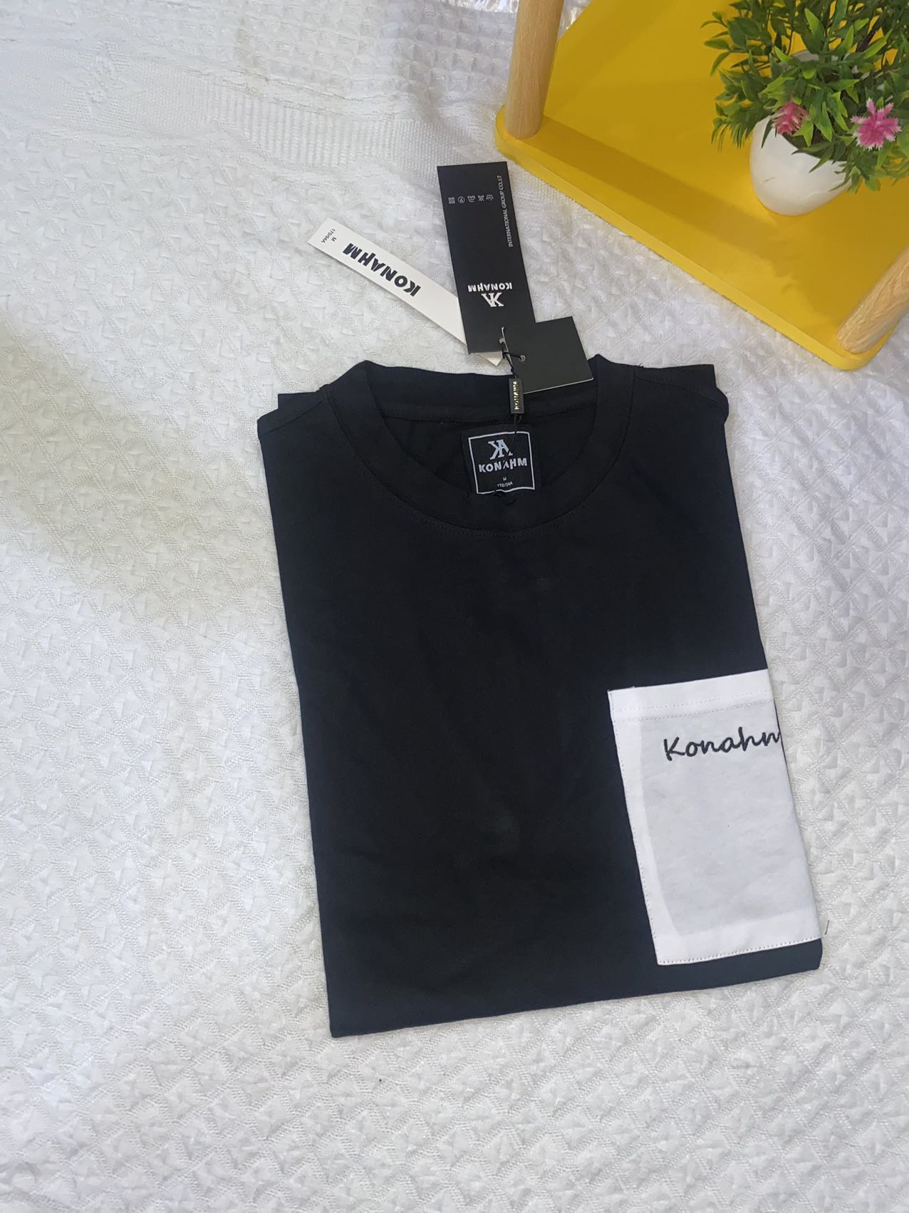 KONAHM CREW Neck plain T-shirt