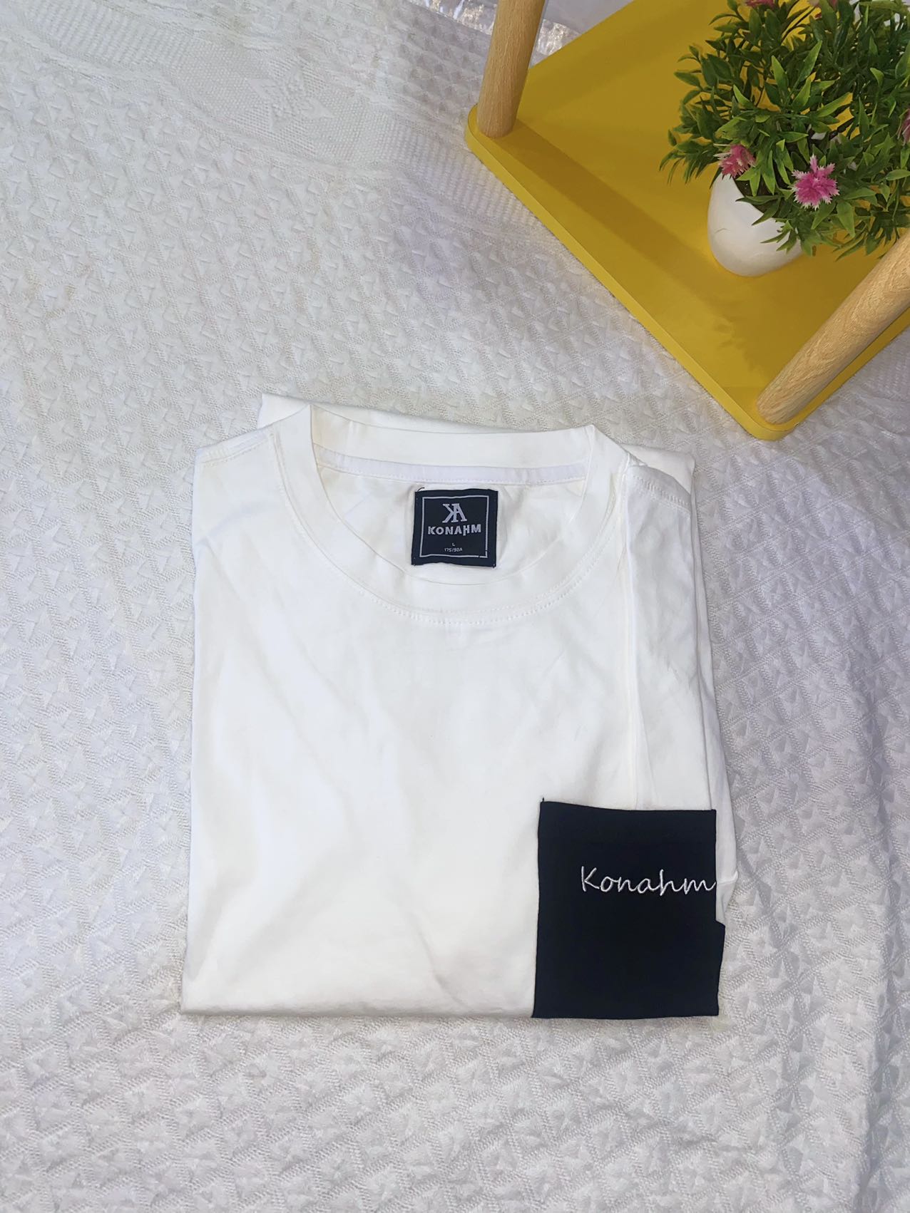 KONAHM CREW Neck plain T-shirt