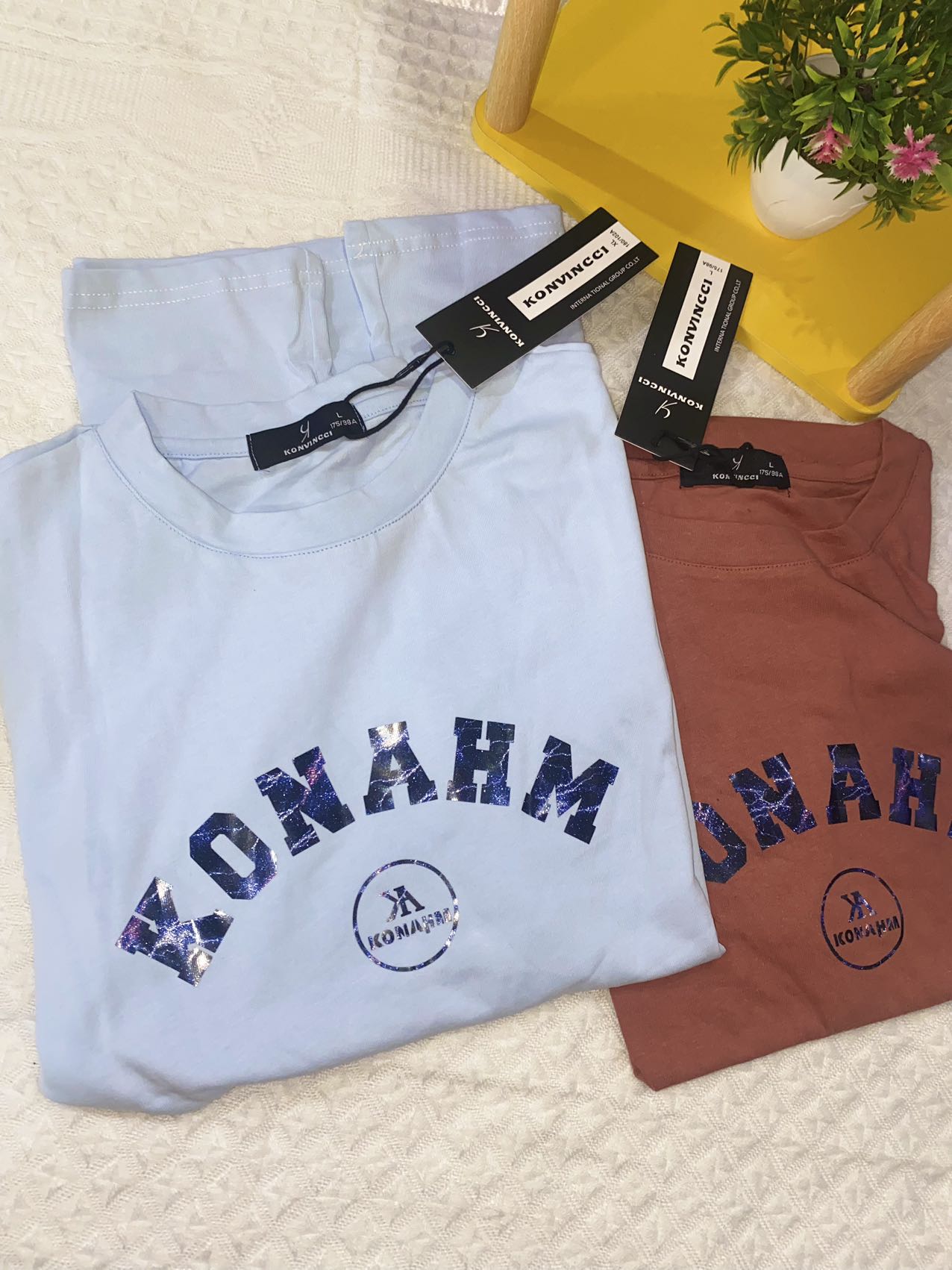 KONAHM CREW Neck plain T-shirt