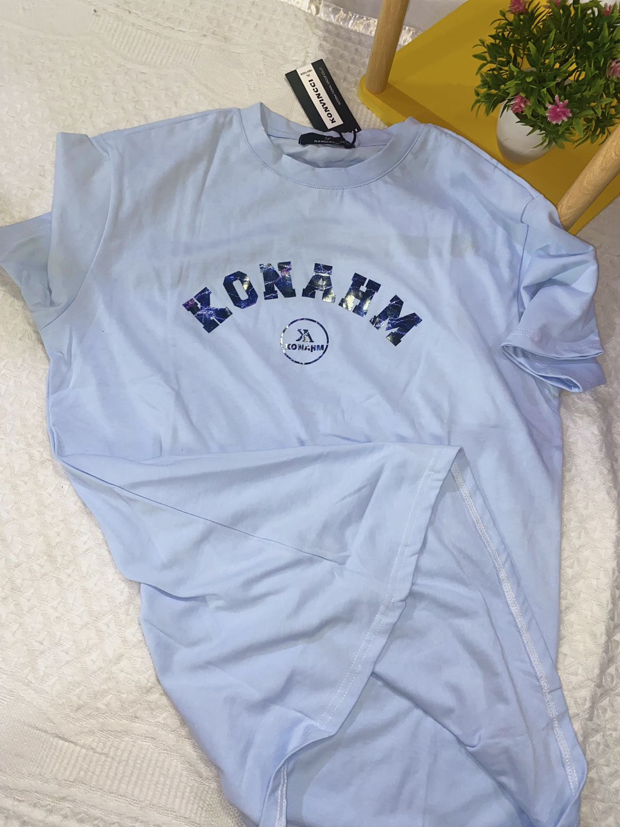 KONAHM CREW Neck plain T-shirt